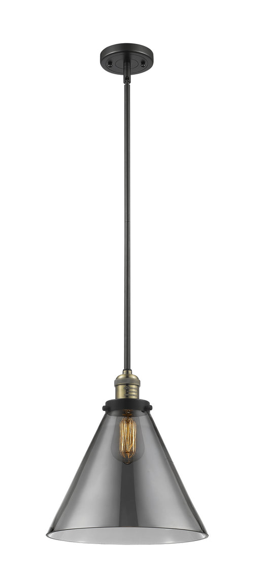Innovations - 201S-BAB-G43-L - One Light Mini Pendant - Franklin Restoration - Black Antique Brass