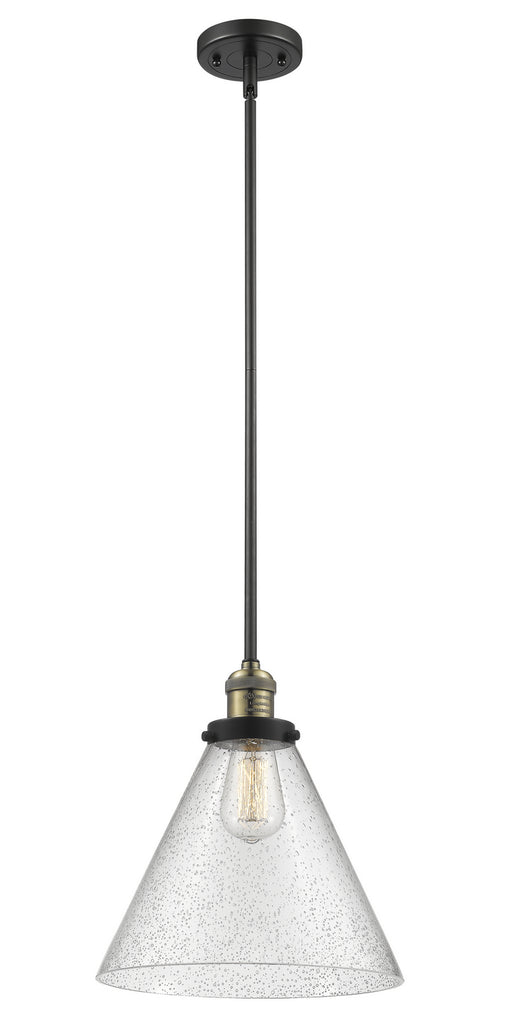 Innovations - 201S-BAB-G44-L - One Light Mini Pendant - Franklin Restoration - Black Antique Brass