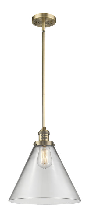 Innovations - 201S-BB-G42-L - One Light Mini Pendant - Franklin Restoration - Brushed Brass