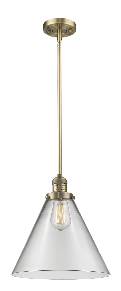 Innovations - 201S-BB-G42-L-LED - LED Mini Pendant - Franklin Restoration - Brushed Brass