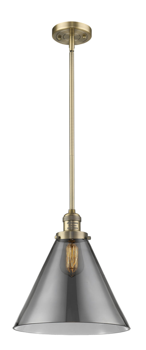Innovations - 201S-BB-G43-L - One Light Mini Pendant - Franklin Restoration - Brushed Brass