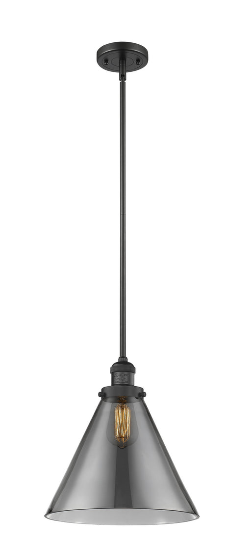 Innovations - 201S-BK-G43-L-LED - LED Mini Pendant - Franklin Restoration - Matte Black