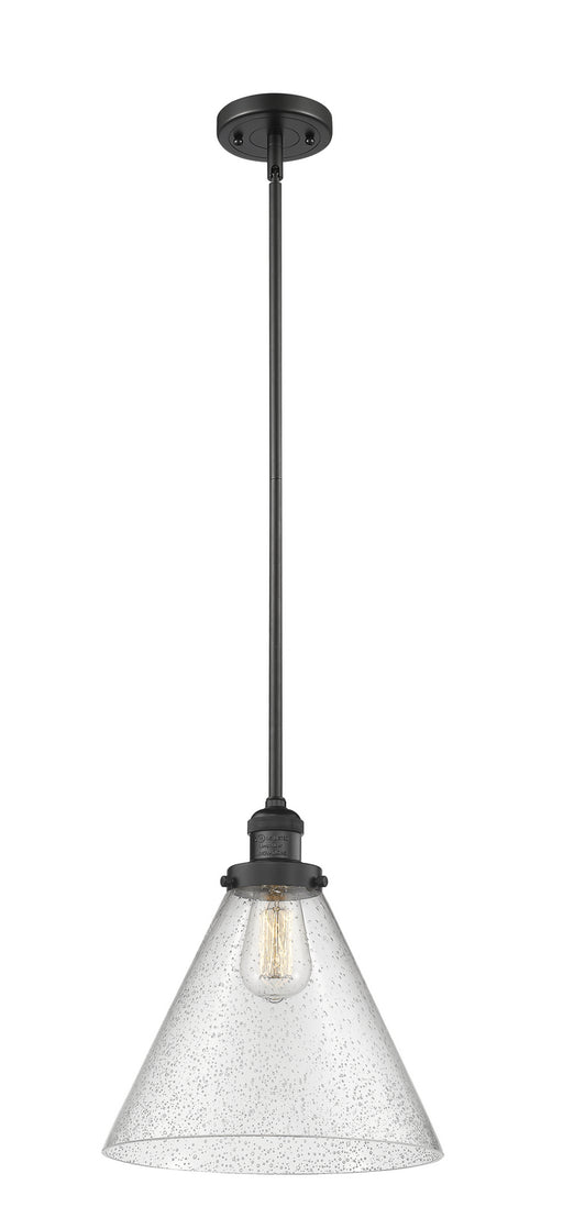 Innovations - 201S-BK-G44-L-LED - LED Mini Pendant - Franklin Restoration - Matte Black