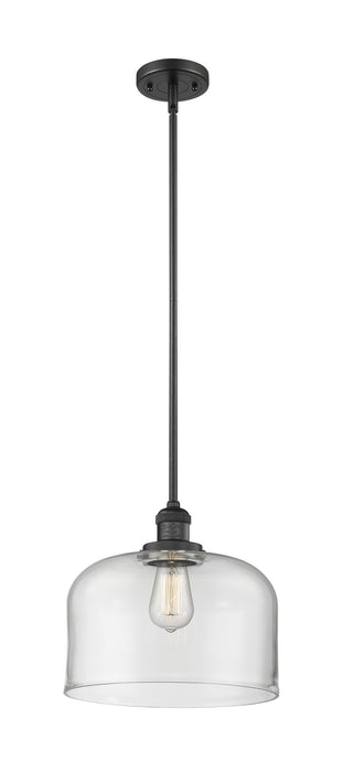 Innovations - 201S-BK-G72-L - One Light Mini Pendant - Franklin Restoration - Matte Black