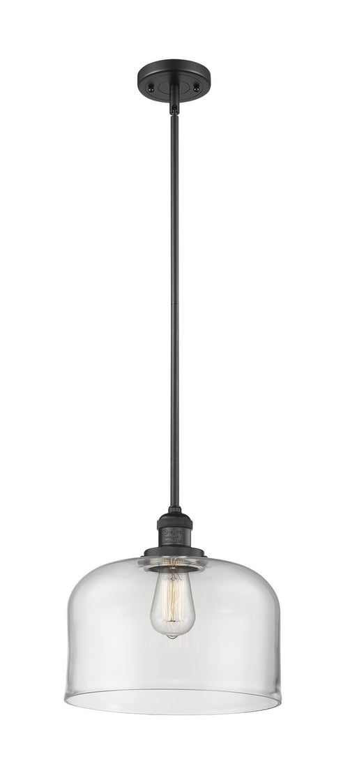 Innovations - 201S-BK-G72-L-LED - LED Mini Pendant - Franklin Restoration - Matte Black