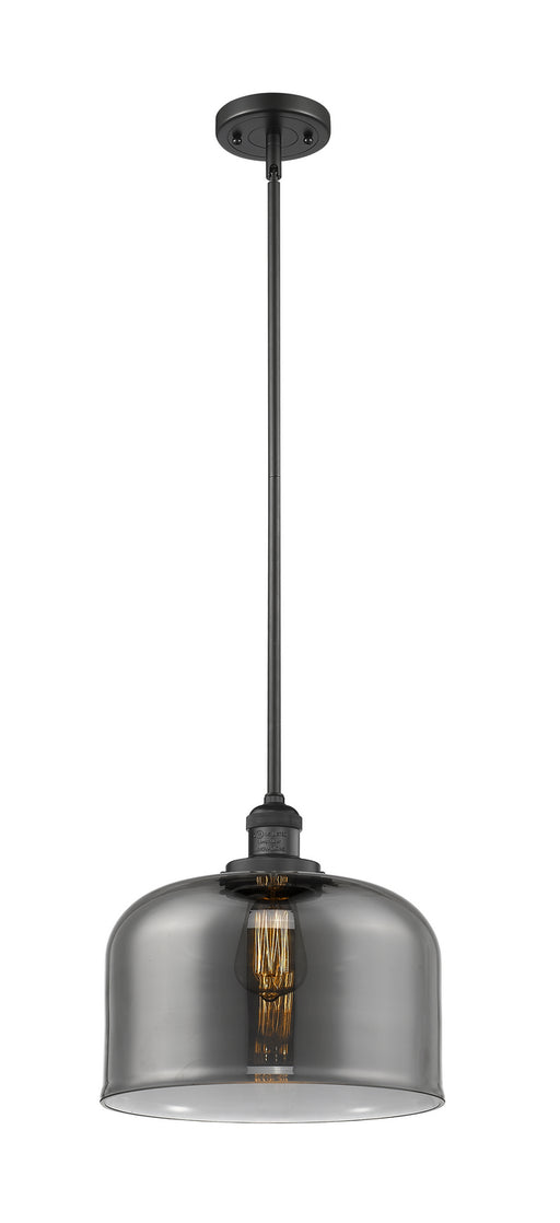 Innovations - 201S-BK-G73-L-LED - LED Mini Pendant - Franklin Restoration - Matte Black