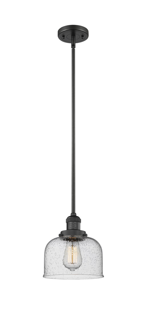 Innovations - 201S-BK-G74-LED - LED Mini Pendant - Franklin Restoration - Matte Black