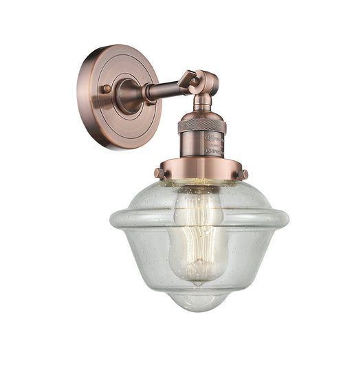 Innovations - 203-AC-G534 - One Light Wall Sconce - Franklin Restoration - Antique Copper