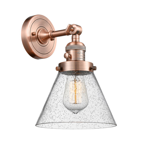 Innovations - 203SW-AC-G44 - One Light Wall Sconce - Franklin Restoration - Antique Copper
