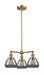 Innovations - 207-AB-G173 - Three Light Chandelier - Franklin Restoration - Antique Brass