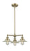Innovations - 207-AB-G2 - Three Light Chandelier - Franklin Restoration - Antique Brass