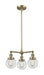 Innovations - 207-AB-G202-6 - Three Light Chandelier - Franklin Restoration - Antique Brass