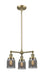 Innovations - 207-AB-G53 - Three Light Chandelier - Franklin Restoration - Antique Brass