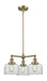 Innovations - 207-AB-G72 - Three Light Chandelier - Franklin Restoration - Antique Brass