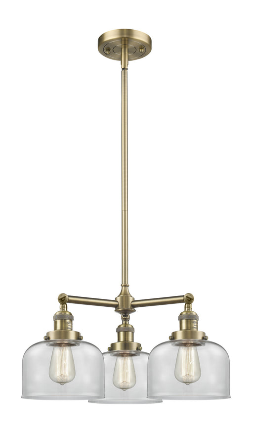 Innovations - 207-AB-G72-LED - LED Chandelier - Franklin Restoration - Antique Brass