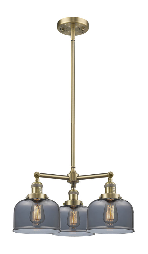 Innovations - 207-AB-G73-LED - LED Chandelier - Franklin Restoration - Antique Brass