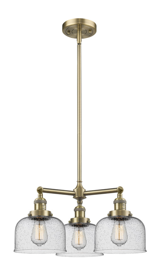 Innovations - 207-AB-G74-LED - LED Chandelier - Franklin Restoration - Antique Brass