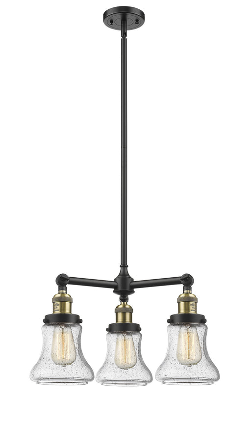 Innovations - 207-BAB-G194 - Three Light Chandelier - Franklin Restoration - Black Antique Brass