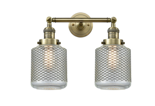 Innovations - 208-AB-G262 - Two Light Bath Vanity - Franklin Restoration - Antique Brass