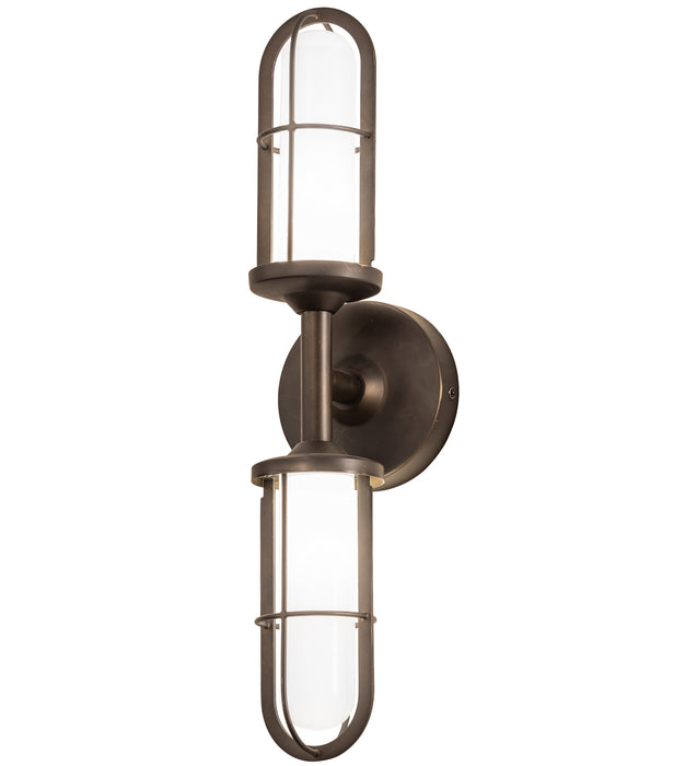 Meyda Tiffany - 200671 - LED Wall Sconce - Jaula - Weathered Brass