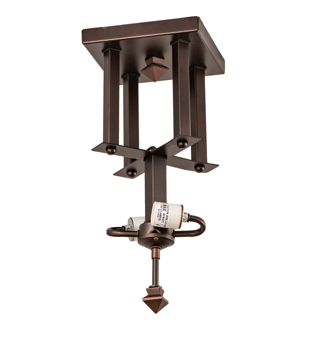 Meyda Tiffany - 210966 - Two Light Flushmount Hardware - Arrowhead - Mahogany Bronze
