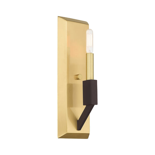 Livex Lighting - 51161-12 - One Light Wall Sconce - Beckett - Satin Brass & Bronze
