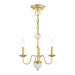 Livex Lighting - 52163-02 - Three Light Mini Chandelier - Windsor - Polished Brass