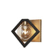 Dainolite Ltd - GLA-91W-MB-VB - One Light Wall Sconce - Glasglow - Matte Black/Vintage bronze