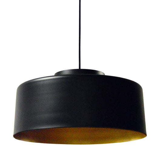 Dainolite Ltd - KUP-201P-BK-GLD - One Light Pendant - Kup - Black/Gold