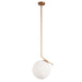 Dainolite Ltd - ORN-141P-GLD - One Light Pendant - Orion - Opal