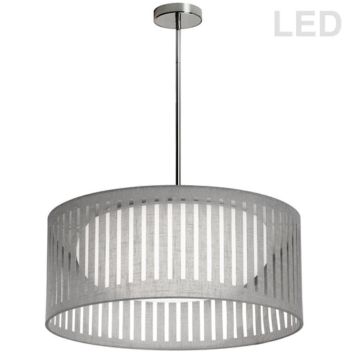 Dainolite Ltd - SDLED-20P-GRY - LED Pendant - Slit Drum - Grey