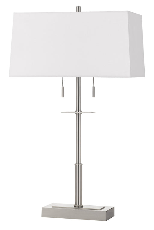 Cal Lighting - BO-2802TB - Two Light Table Lamp - Norwich - Brushed Steel