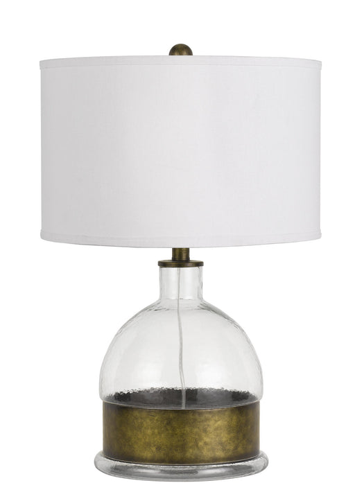 Cal Lighting - BO-2809TB - One Light Table Lamp - Rapallo - Glass/Antiqued Brass
