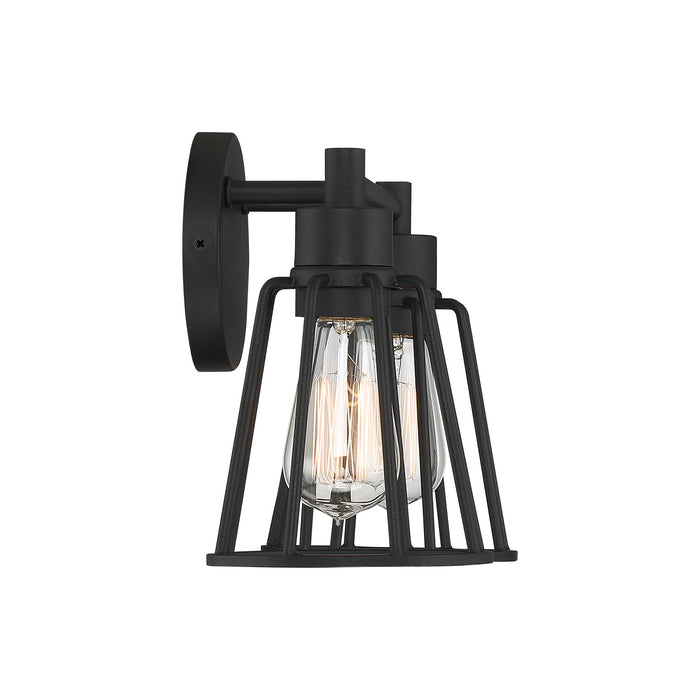 Two Light Bath Fixture from the Atticus collection in Earth Black finish