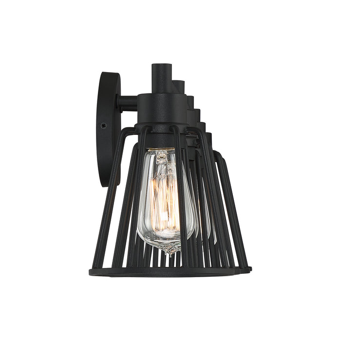 Four Light Bath Fixture from the Atticus collection in Earth Black finish
