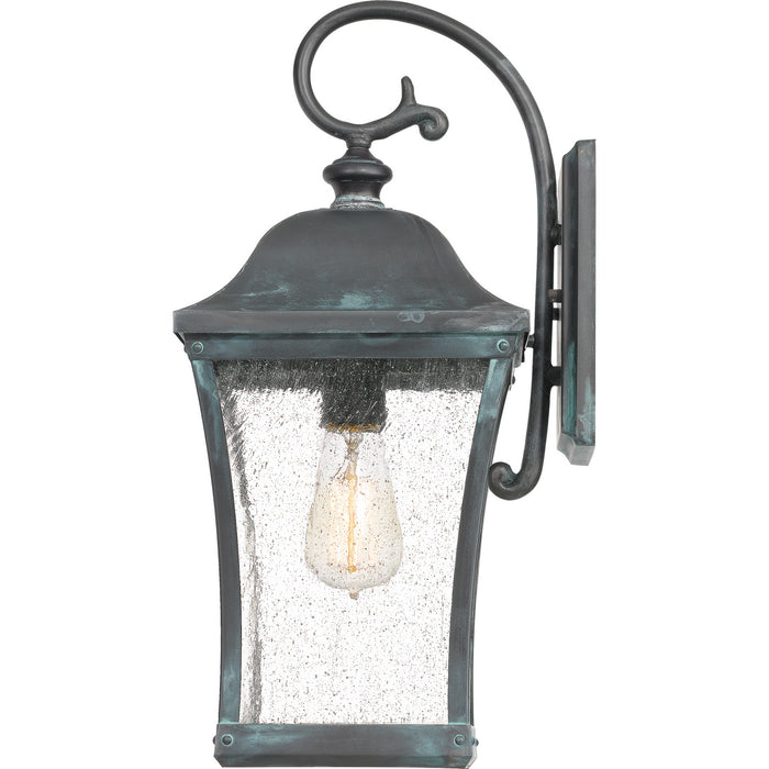One Light Outdoor Wall Lantern from the Bardstown collection in Aged Verde finish