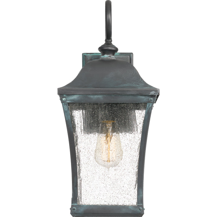 One Light Outdoor Wall Lantern from the Bardstown collection in Aged Verde finish