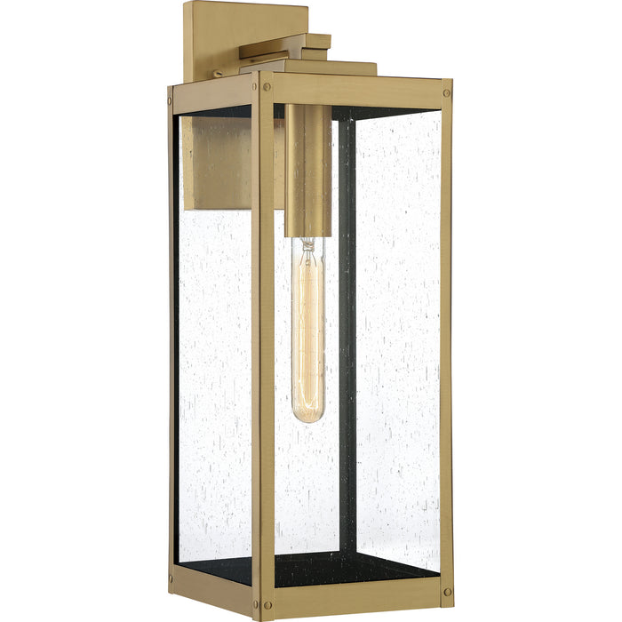 Quoizel - WVR8407A - One Light Outdoor Wall Lantern - Westover - Antique Brass
