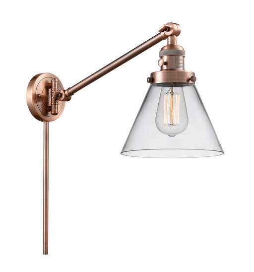 Innovations - 237-AC-G42 - One Light Swing Arm Lamp - Franklin Restoration - Antique Copper
