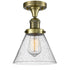 Innovations - 517-1CH-AB-G44-LED - LED Semi-Flush Mount - Franklin Restoration - Antique Brass