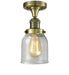Innovations - 517-1CH-AB-G54-LED - LED Semi-Flush Mount - Franklin Restoration - Antique Brass