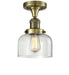 Innovations - 517-1CH-AB-G72-LED - LED Semi-Flush Mount - Franklin Restoration - Antique Brass