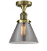 Innovations - 517-1CH-AB-G73-LED - LED Semi-Flush Mount - Franklin Restoration - Antique Brass