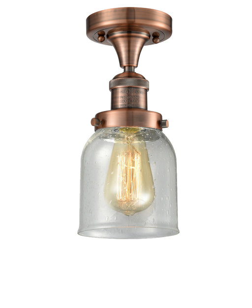 Innovations - 517-1CH-AC-G54-LED - LED Semi-Flush Mount - Franklin Restoration - Antique Copper