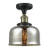 Innovations - 517-1CH-BAB-G78-LED - LED Semi-Flush Mount - Franklin Restoration - Black Antique Brass