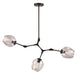 Trans Globe Imports - PND-2091 BK - Three Light Chandelier - Black