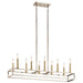 Kichler - 44110PN - Ten Light Linear Chandelier - Finet - Polished Nickel