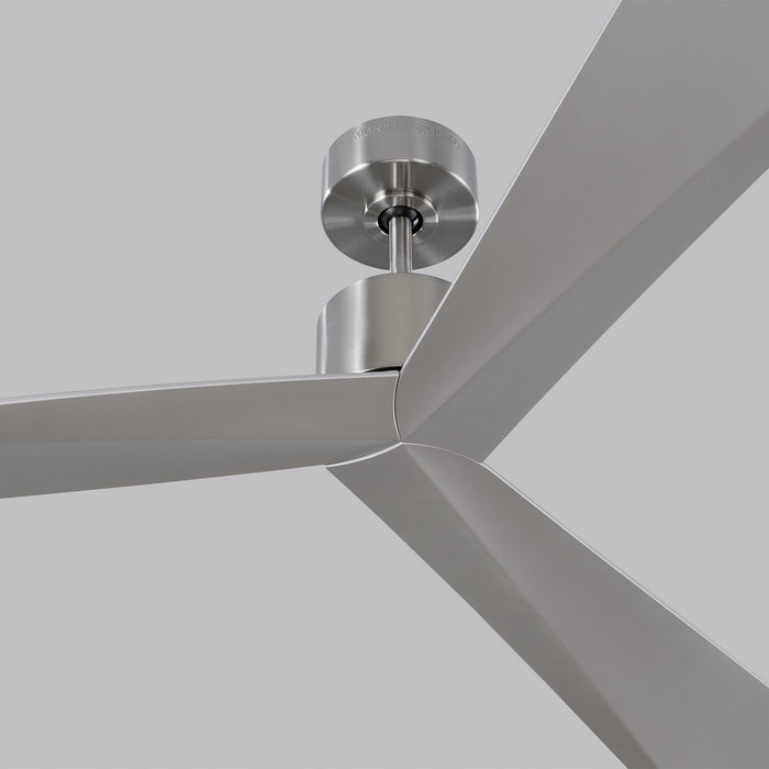 60``Ceiling Fan from the Adler collection in Brushed Steel finish