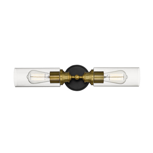 Millennium - 2412-MB/HBZ - Two Light Vanity - None - Matte Black/Heirloom Bronze