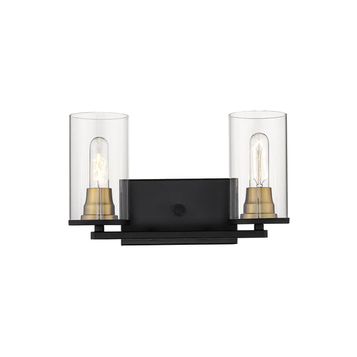 Millennium - 3492-MB/HBZ - Two Light Vanity - Burbank - Matte Black/Heirloom Bronze